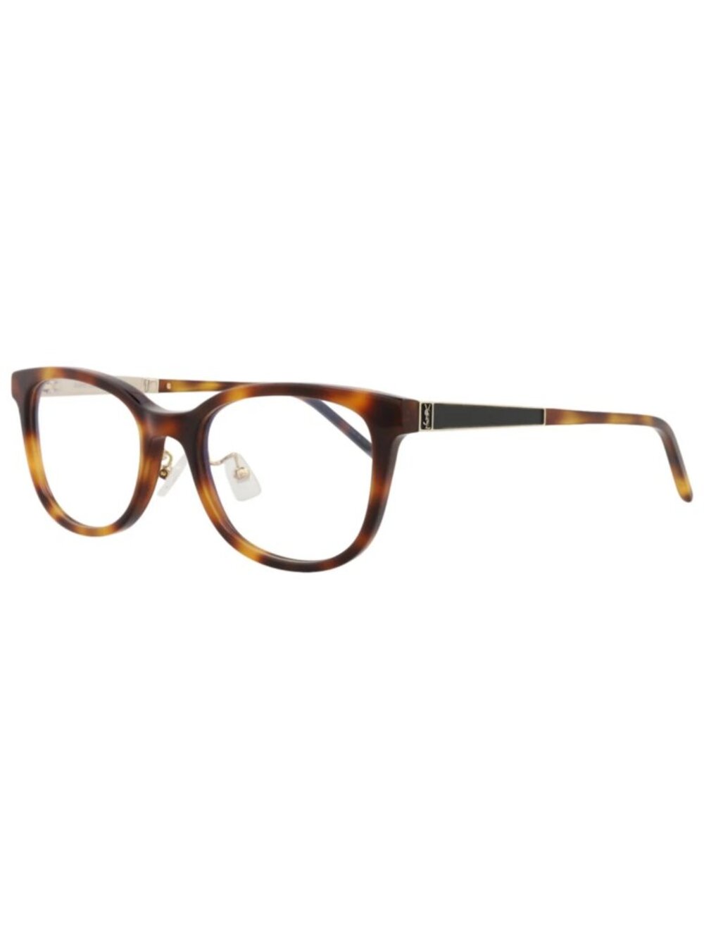 New Saint Laurent Women's Eyeglasses Round Oval Acetate Frame Havana Gold